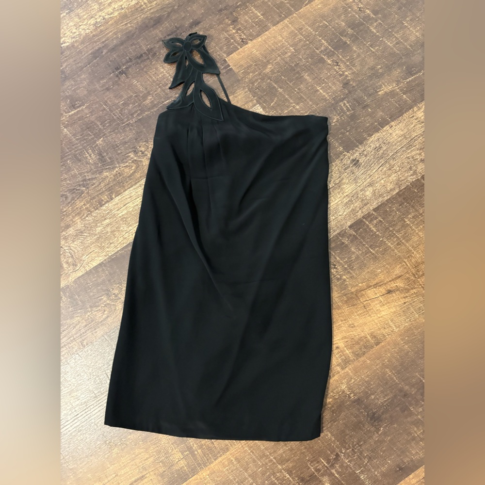 Elegant Black one sleeve  Dress